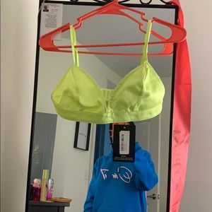Lime Satin Bralet